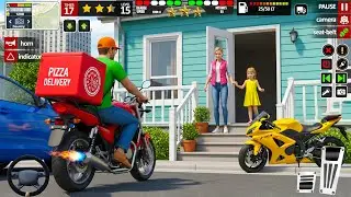 I Play Food Delivery Boy Game | New Android Gameplay Food Delivery in Bike #gaming 