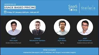 SaaS Talks #22: Usage Based Pricing