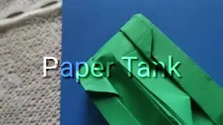 Paper Tank in just Four minutes. #papercraft #paperart