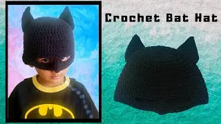 How to make a Crochet Bat Hat | Crochet Hat with Ears