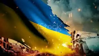 4k ukraine flag crisis war fire