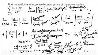 10.14B Radius and Interval of Convergence of a Power Series