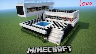 Minecraft  how to build a morden house in Minecraft #viral 
