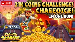 Subway Surfers 21k Coin Challenge In One Run Impossible Challenge