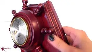 Барометр с рындой, h= 27 см (Бриг, Россия)
