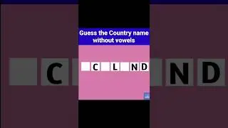 Guess the country name without vowels #shorts #youtubeshorts