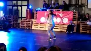 DANCEHALL BATTLE 1x1 - Final round - Noemi x Michelle - IN-JOY indoor festival Czech Republic 2013