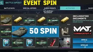 MWT Battle Sprit EVENT SPIN for T-20 MONOLITH Tank | MWT spin