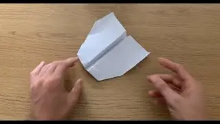 How to make a boomerang paper airplane that returns to you and does a loop the loop