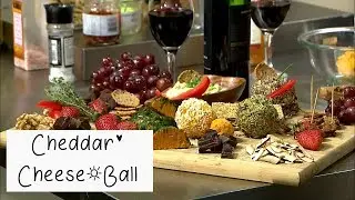 Healthy VEGAN Cheddar Cheese Ball | Nancy's Kitchen