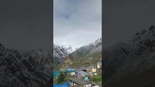 Last village of India China border Kuti Uttarakhand | #travel | #nature |#adikailash |#shorts 🏔️