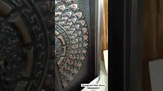 5 feet Middle Open CI Ivory Series Luxurious Premium Steel Doors @skandainteriors by  Duroguard