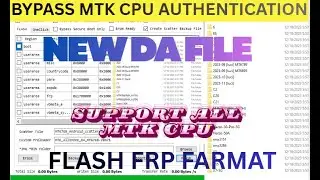 MTK auth bypass tool l Android V16  disable DA file or auth  Mediatek Format Flash All Chipset 2026