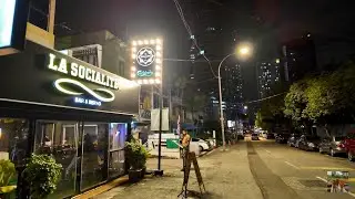 🇲🇾4K | Real Kuala Lumpur at Night: Walking Around LRT Bangsar Station -Jalan Kemuja-
