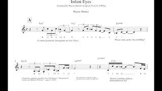 Infant Eyes (Wayne Shorter) solo transcription.