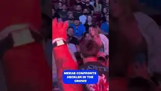 Merab confronts guy who was heckling abuse at him in the crowd😅
