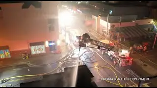 Drone video of Oceanfront fire from Virginia Beach Fire Department