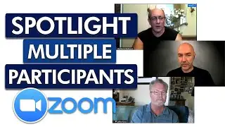 ZOOM New Features Sept 2020   How to Spotlight Multiple Participants   Rearrange the Gallery View
