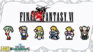 Final Fantasy 6 Pixel Remaster (SNES OST) ⁴ᴷ Full Playthrough (100% Achievements) Part 1 of 2 WoB