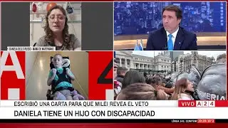 🔴LA EMOTIVA CARTA DE UNA VOTANTE DE MILEI PARA QUE REVEA EL VETO A LA EMERGENCIA EN DISCAPACIDAD
