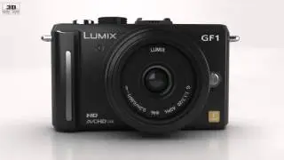 Panasonic Lumix DMC-GF1 Black 3D model by 3DModels.org