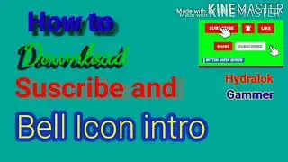 How do I make subscribe and bell icon intro on smartphone