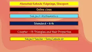 15.3 Practice Set 36 # 15. Triangles and their properties # Standard 6 # Maths # Semi English medium