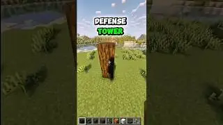 Defense Tower😱  #minecraft #viral #building #minecraftbuilding #tutorial #adventure #gaming
