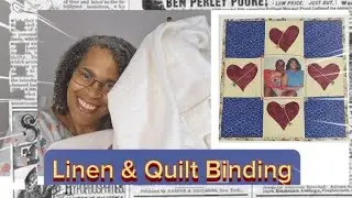How to Join Binding Ends With NO Overlap or Bulk | Linen Fabric For A Slip? #smallsewingchannel