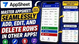 AppSheet Add Edit and Delete Row To Another AppSheet App