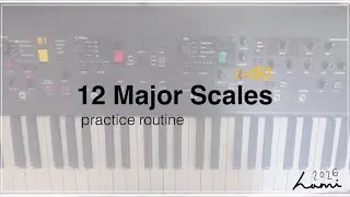 12 Major Scales Practice | ♩=80 | Quarter&ndash;16th Notes