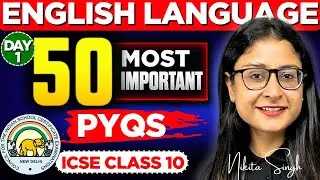 ICSE Class 10 English Language PYQs 🔥 Most Important Grammar Questions | ICSE 2026 | Nikita Singh