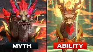 Todas las CRIATURAS MITICAS CHINAS! y HABILIDADES en Age of Mythology: Retold Immortal Pillars