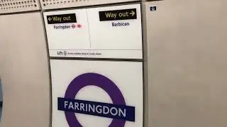 Underground station London - New Elizabeth line Farringdon