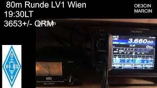 Die 134 80m Runde LV1 Wien 19.04.023 (Livestream von Marcin OE3CIN)