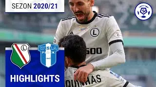 Legia Warszawa - Wisła Płock 5:2 | SKRÓT | Ekstraklasa 2020/21 | 18. Kolejka