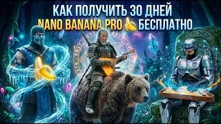Как получить 30 дней Nano Banana PRO? БЕСПЛАТНО!
