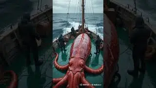 Caught on Camera: MONSTER Squid at Sea! #ai #aiagents
