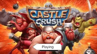 Playing castle crush.                 #viral #funny #gaming #easy 