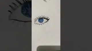 tried to draw ai hoshino eye in real #drawing #fypシ