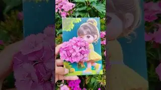 So cute🥰🎀 #artwork #zhenhina #shorts #popular #flowers #makemerich #art #short #satisfying #flowers