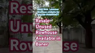 Pune 3bhk Resale Rowhouse in Baner Ready to move Rowhouse available.