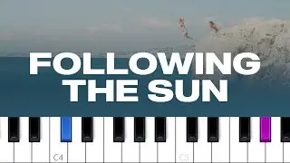 SUPER-Hi x NEEKA - Following The Sun (piano tutorial)