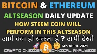 Bitcoin Ethereum STEEM Altcoin daily updates- CryptoInsiderTA Hindi