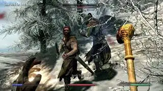 Skyrim. Calm spell, Hypnotic gaze. Legendary Difficulty 18