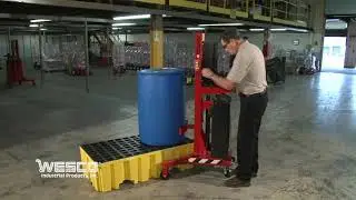 WESCO DM 1100 High Reach Drum Handler Power Lift & Drive