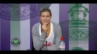 Genie Bouchard Wimbledon 2014 SF Press Conference