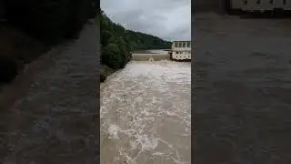 Hochwasser Iller August 2023 Ferthofen bei Aitrach