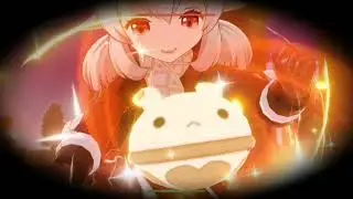 Playing Genshin Impact.