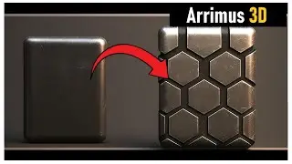 How to Create Hexagon Pattern and Slice Mesh in Plasticity